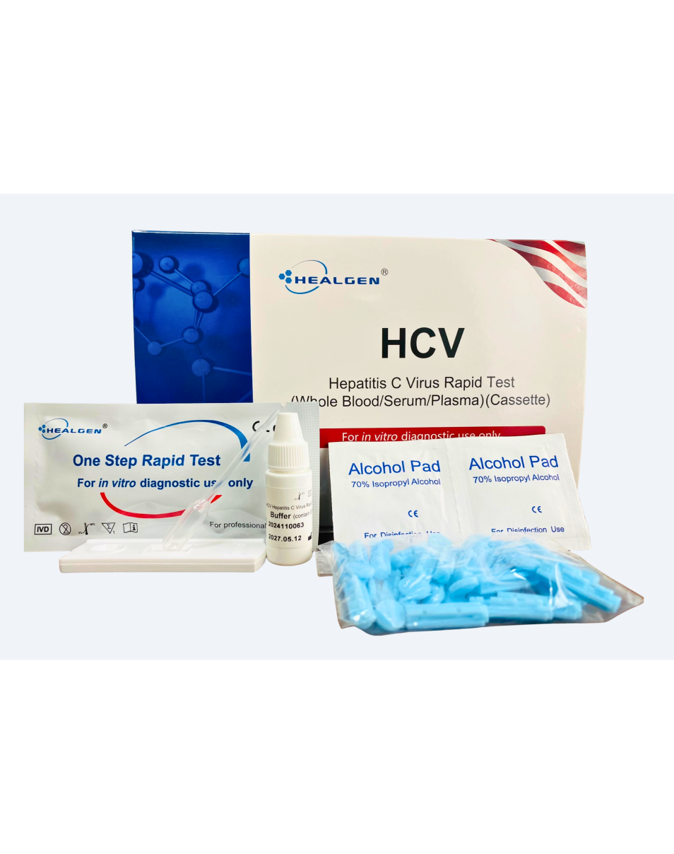 Healgen Hepatitis C (HCV) IgG, IgM, and IgA Rapid Test Cassette 