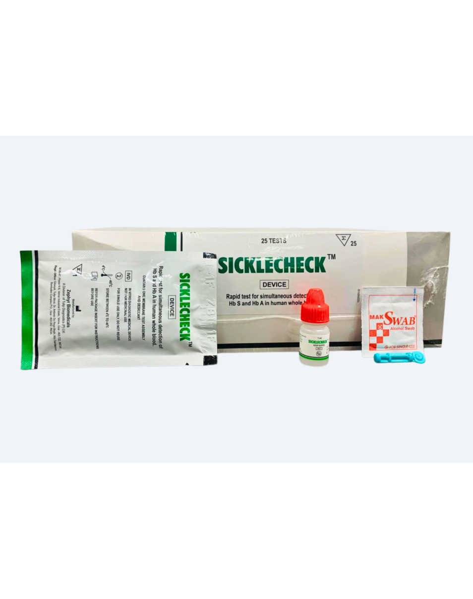 Sicklecheck (Sickle Cell) Hb S, and Hb A Rapid Test Cassette